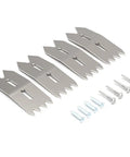 4 Piece Woodworking Limit Clamp Set For Slab Flattening Mills, Pro Grade Slab Clamping Dogs And Wood Board Fixing Clamps For Precise Positioning, Quick Install And Secure Board Alignment, steel plates with screws