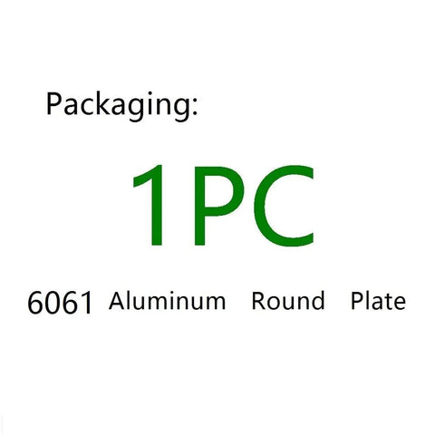 Packaging label showing 1 piece of 6061 T6 Aluminum Round Plate For Fabrication Heavy Duty Alloy Sheet With Stable Performance And Easy Machining