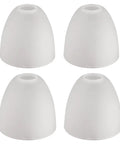 4 Pack Bell Shaped Frosted Glass Shade Replacement for Ceiling Fans and Wall Light Fixtures, Lipless Design, top view