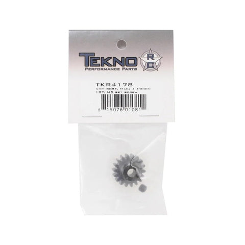Beefy M5 Pinion Gear 18T MOD1 5mm Bore with Set Screw in Packaging for RC Cars, CNC Machined Steel, Lightened & Hardened