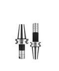 Rock Solid Stainless Steel Cnc Collet Holder For Bt40 Bt50 Bt30 Spindles with black shock-absorbing section, designed for milling.
