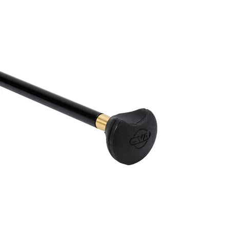 50 Caliber 28 Inch Palm Saver Replacement Ram Rod With 10 32 Threaded Ends And Screw On Polymer Handle, black rod end view