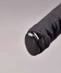 Close-up of handle end of Practice Katana Sword With Full Tang Aluminum Steel Blade Blunt Edge For Safe Iaido Training Japanese Samurai Bushido Style