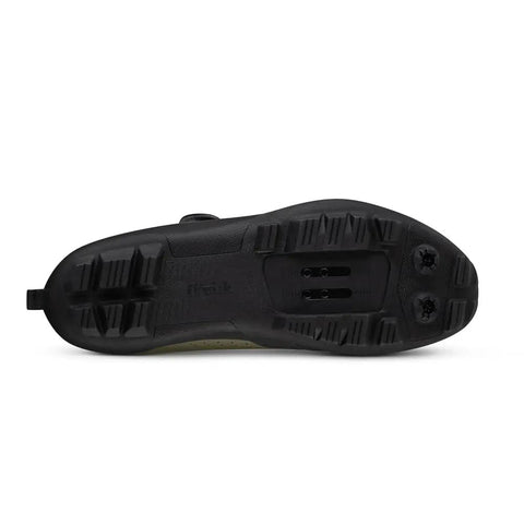 Sole of Terra Atlas All Terrain Gravel And MTB Boa Shoes, Size 12.5, with durable tread, black color. For off road pedaling.
