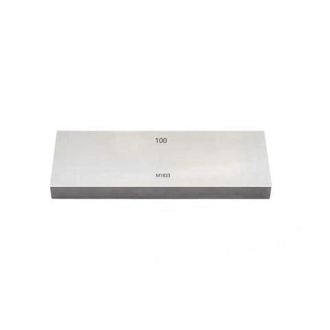 Pro Shop Grade Zero Steel Gauge Block Set Featuring One Five Hundred Three Hundreds And Three One Fifty Millimeter Calibration Gages, 100 mm steel block.