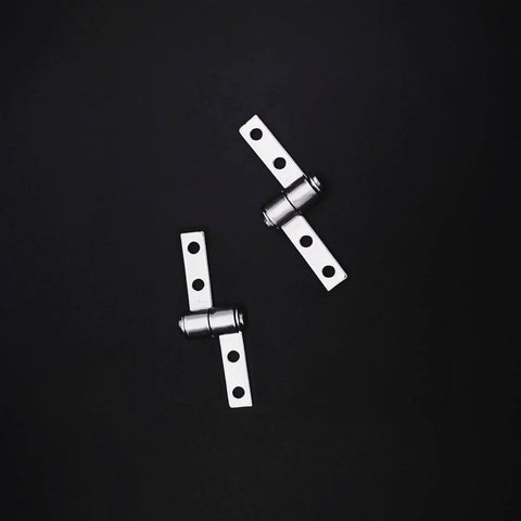 Upgrade Your Home Projects with These Heavy-Duty Torque Friction Positioning Hinges Set of 2, metal hinges, black background