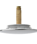 Bath Basin Waste Stopper 70mm Diameter, Adjustable Pop-Up Drain-Plug shown from the top with a flat seal and metal stem.