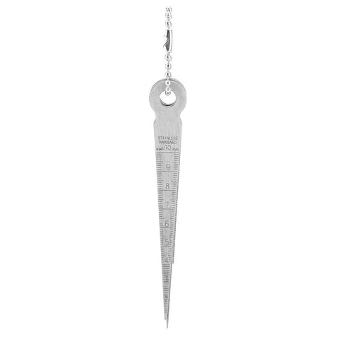 Pro Grade Stainless Steel Welding Taper Feeler Gauge Set, 5-Piece Precision Tool with 0.1mm Resolution, detailed view