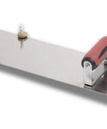 Beefy Stainless Steel Hand Edger With Adjustable Groover For Concrete Slabs, 14 Inch By 5 Inch Blade, Curved Design, 3489D