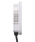 Side view of Beefy Level 2 EV Charger With 48 Amp Output And 11.6 kW Power, 18 Foot Cable, Indoor Outdoor Hardwired EV Station