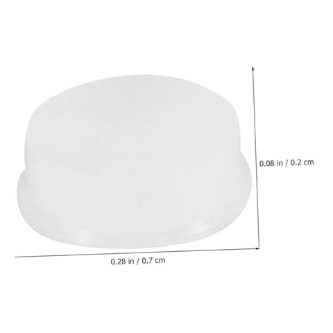 Transparent Silicone Flute Plugs And Open Hole Key Caps Kit, 0.28-inch diameter, 0.08-inch height, soft silicone material