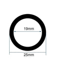 Diagram showing 25mm Round Low Carbon Steel Pipe For Welding And Hydraulic Systems Seamless Workhorse Tubing With Phosphated Black Finish