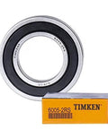 Premium 2 Pack 6005-2RS Deep Groove Ball Bearings With Double Rubber Seals 25X47X12MM in box, designed for reliable performance.