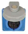 Heavy Duty 20A 250V IEC Pin And Sleeve Receptacle Service Outlet Built Tough As Nails Solid Nylon Industrial Power Socket with cover.