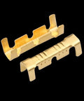Premium U Shaped Cold Wire Terminal Connectors Brass Electrical Crimp Inserts No Strip Needed Quick Fast Fascia Cable Clamps With Small Teeth For Reliable Power And Secure Wiring Kit 100 Pack brass U-shaped crimp connectors