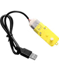 Yellow USB motor component from 3 Axis Tourbillon Model Components Kit Lightweight Built For Your Lab Aircraft Engine 3D Printer Parts