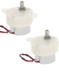 2 Pack DC 6V Micro Gear Motors With Dope Compact Reducer For RC Cars And Robots, 32mm Diameter By 34mm Length, Lightweight Gearbox