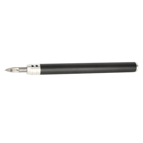 Super Cool Removable Wood Lathe Turning Tools Set With Hard Carbide Bits, black handle tool with removable tip for precision crafting.