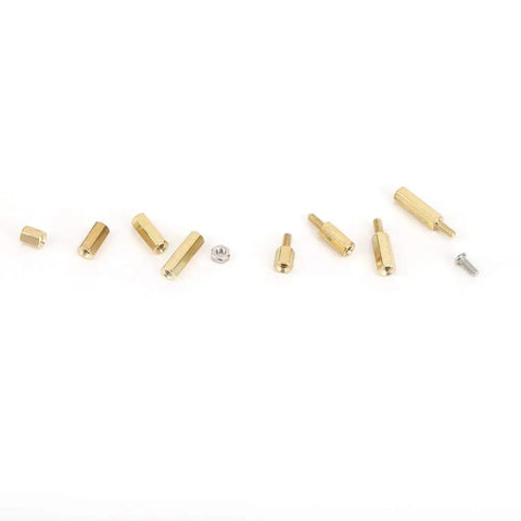 Brass M2.5 Standoff Spacer Kit With Screws And Nuts 180 Piece Assortment For PC Builds And DIY Projects Heavy Duty Hardware For Computers Electronics And Industrial Applications, brass spacers and screws