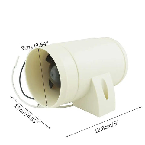 Inline 3 Inch 12V Marine Bilge Air Blower For Yacht Boat RV Exhaust Ventilation Quiet Yet Beefy And Powerful Vent Fan