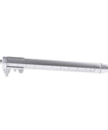 Accuracy Calipers Pen with Double Scale for Easy Measurement, silver metal design, features dual measurement scales.