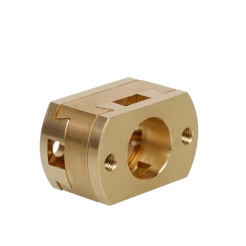 Rock Solid Oldham Coupling T8 Z Axis Screw For 3D Printer Hot Bed Upgrades Compatible With BLV Ender 3 CR10 S4 S5 Models Perfect Stable Durable Fit That Will Make Your Prints Crisp And Smooth Without Worrying About Any Loose Connections Or brass Oldham coupling for T8 Z-axis lead screw, 3D printer hot bed upgrade part