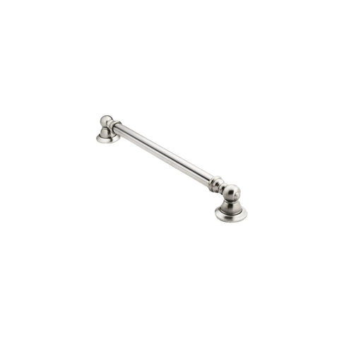 Chrome 18 Inch Bathroom Grab Bar With Stainless Steel Finish, Traditional Design, Beefy 500 Lbs Support, 1.25 Inch Diameter, Ideal For Tubs And Showers, SecureMount Compatible Anchors Not Included