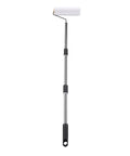 Hella Smooth Extendable Paint Roller Kit With Long Reach Telescopic Pole for painting, stainless steel pole, 95 inches max
