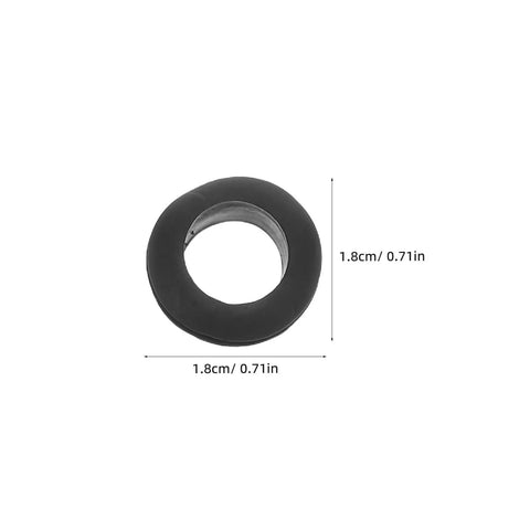 Rock Solid 180 Piece Rubber Grommet Kit With Nylon Washers For Waterproof Cable Sealing And Wire Protection. Perfect For Electrical Wiring, Plumbing Projects, And Home Insulation. Keeps Moisture Out While Guarding Cables In Any Damp Environment. Heavy 1.8cm rubber grommet with nylon washer