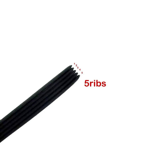 Close-up of V Belt PJ356 140J 5Ribs Drive Belt For Treadmill Motor Fan Drive System Replacement highlighting 5 ribs detail