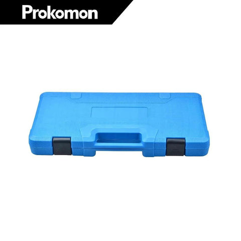 Rear Axle Bearing Puller Kit With Slide Hammer Yoke And 3 Adapters blue carrying case closed view