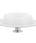 Bathtub Drain Plug Silicone and Stainless Steel for 42-44mm Holes, top view of drain plug with smooth design.