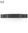 Top view of 9 Inch Sliding Barn Door Handle Set In Black Frosted Finish, Heavy Duty Carbon Steel Door Pull