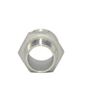 Front view of 1 Inch To Three Quarter Inch Male Hex Nipple Threaded Reducer Connector Pipe Fitting Adapter Stainless Steel 304 NPT.