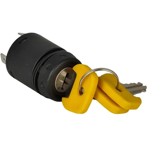 Heavy Duty Forklift Ignition Switch 28528240 With 701 Key On Off 3 Blade Terminals Compatible With Jungheinrich And Linde Pallet Jack Replacement Part