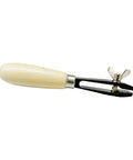 Six Inch Jewelers Hand Vise Featuring Smooth Non Marring Jaws And A Comfortable Wooden Handle Built Dead Tough For Secure Clamping In Jewelry Crafting Watch Repair And Detailed Metal Engraving Work.