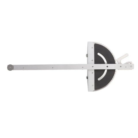 Miter Gauge With Marking Scale For Table Saw Aluminum Fence And Hex Screwdriver Included Pro Grade For Precise Angles And Repeat Cuts Imperial And Metric Scales For Maximum Stock Support, top view