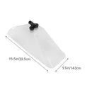 Windproof Sprayer Accessory With Transparent Dual Head Sprinkler, horn-shaped nozzle, 15.5in x 5.5in durable garden irrigation tool.