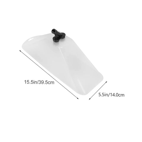 Windproof Sprayer Accessory With Transparent Dual Head Sprinkler, horn-shaped nozzle, 15.5in x 5.5in durable garden irrigation tool.