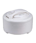 Heavy Duty Electric Food Dehydrator With Adjustable Temperature Controls For Rapid Jerky Fruit Vegetables And Pet Treats A Smooth Operator That Guarantees Knockout Results Daily, compact white unit with adjustable settings.