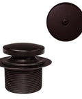 Heavy Duty Tip Toe Bathtub Drain Plug With One Hole Overflow Cap Oil Rubbed Bronze Finish displayed from multiple angles.