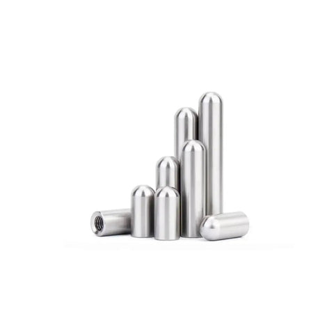 304 Stainless Steel Internal Thread Dowel Pin For Precise Machinery Parts And Secure Component Alignment With Round Head Design And Corrosion Resistant Built In Various Sizes From M3 To M6 Plus Lengths Up To 50mm - various sizes displayed