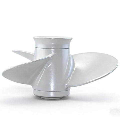 Outboard Propeller 9.875 X 11.25 Right Hand Rotation 3-Blade 10-Spline OEM Replacement Fits Yamaha 20 To 30HP metal blades