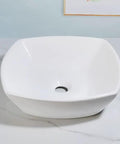 Bathroom Sink Bathroom Vessel Sink Household Ceramic Wash Basin Hotel Countertop Basin Ceramic Vessel Sink Square Art Basin Bathroom Sink Vessel.
