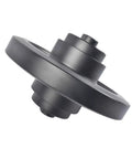 No Sweat Heavy Duty Rear Idler Replacement T140 T180 T190 T200 T250 T300 T320 T550 T590 solid steel idler roller close-up view.