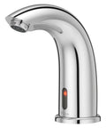 Touchless Motion Sensor Commercial Bathroom Sink Faucet With Single Hole Mount Polished Chrome Finish 0.5 GPM Low Flow No Contact
