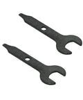 Pack Of Two Pro Grade Rotary Tool Wrench Adjustable Spanner fits cordless impact driver, heavy duty metal for secure grip.