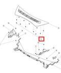 Diagram showing installation of Tesla 15 Piece 8mm Push Type Bumper Cover And Undertray Retainer Clip Set For Model 3 Model Y Model X Model S