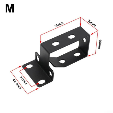 Corral Your Cable Chaos With This Beefy Steel Cable Management Basket Rack Mount Tray For Under Desk Server Cabinets Black 1 Pack Straight Up Tidies Network Wires And Declutters Spaces, showing size dimensions of the metal bracket.
