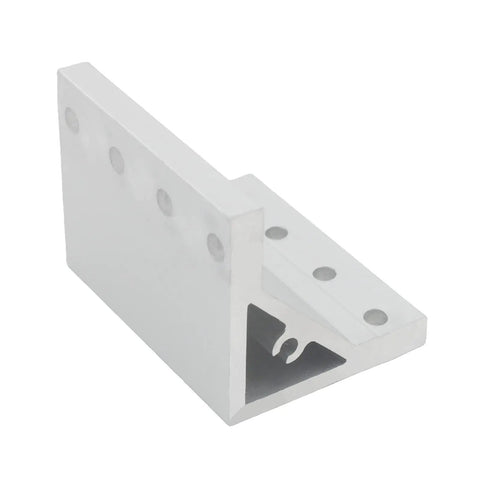 Four Piece Heavy Duty Aluminum Profile Corner Bracket Set For 90 Degree Joints With Inside Fasteners, 53x53x72mm Rust Resistant Alloy